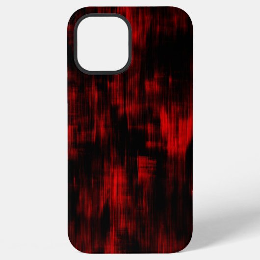 Kratzer in hellroter und schwarzer Farbe iPhone Hülle (Rückseite)