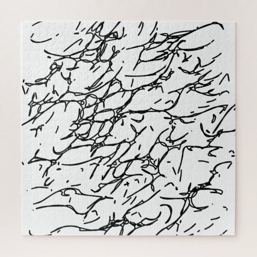 Kratzer in Schwarz und Weiß - 1 Puzzle (Vertikal)