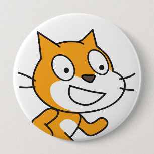 Kratzer-Katzen-Knopf Button