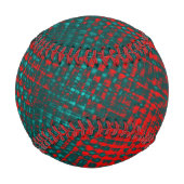 Kratzer mit roter Kreuzung über dem vercharterten  Baseball (Rückseite)