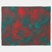 Kratzer mit roter Kreuzung über dem vercharterten Fleecedecke (Vorderseite (Horizontal))