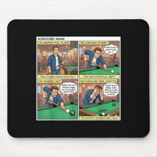 Kratzer wieder ol lustiger Comic Mousepad (Vorne)
