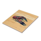 Kraubfisch auf Holz Fliese (Seite)