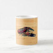 Kraubfisch auf Holz Kaffeetasse (Mittel)
