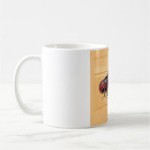 Kraubfisch auf Holz Kaffeetasse (Links)