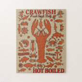 Kraubfisch auf Holz Puzzle (Vertikal)