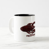 Kraubfisch Zweifarbige Tasse (Vorderseite Links)