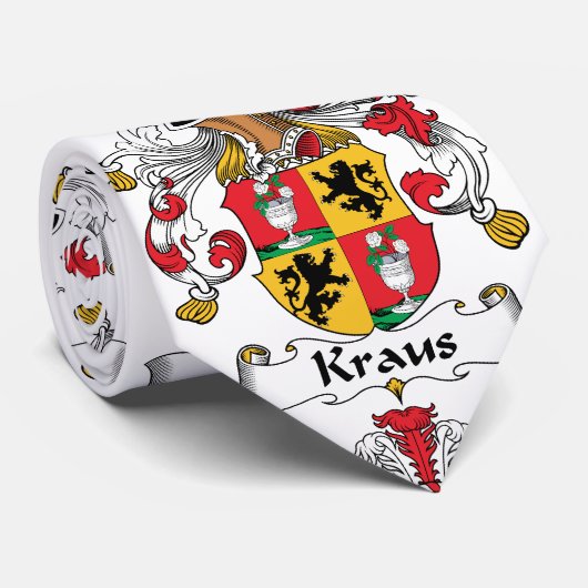 Kraus Familienwappen Krawatte (Gerollt)