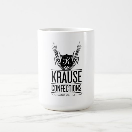 Krause Konfektionsartikel-Logo-Tasse Kaffeetasse (Mittel)