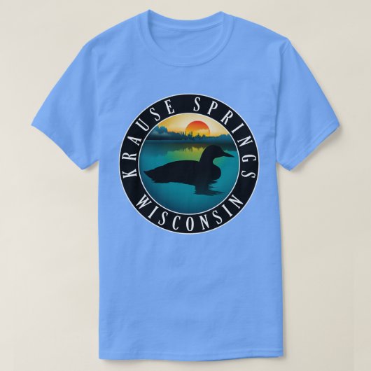 Krause Springs Wisconsin Loon T-Shirt (Design vorne)
