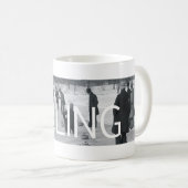 Kräuselnde alte Spitzenschule Kaffeetasse (VorderseiteRechts)