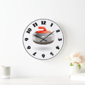 Kräuselnde Steinuhr Große Wanduhr (Zuhause)