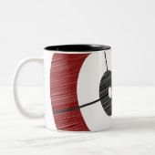 Kräuselnhaus-Kaffee-Tasse Zweifarbige Tasse (Links)