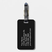 Kräuselnjargon-Gepäck-Umbau - Blau - Gepäckanhänger (Rückseite vertikal)