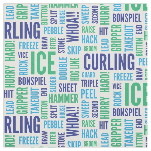 Kräuselnjargon-Gewebe - Grün und Blau Stoff (Muster)