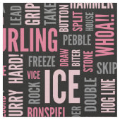 Kräuselnjargon-Gewebe - Rosa und Schwarzes Stoff (Nahaufnahme)