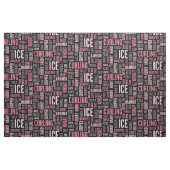 Kräuselnjargon-Gewebe - Rosa und Schwarzes Stoff (Fat Quarter (45,7 x 55,9 cm))