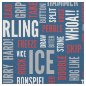 Kräuselnjargon-Gewebe - Rot, Weiß und Blau Stoff (Nahaufnahme)