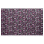 Kräuselnjargon-Gewebe - Sangria lila und schwarz Stoff (Yard (91,4 cm))