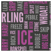 Kräuselnjargon-Gewebe - Sangria lila und schwarz Stoff (Nahaufnahme)