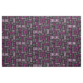 Kräuselnjargon-Gewebe - Sangria lila und schwarz Stoff (Fat Quarter (45,7 x 55,9 cm))