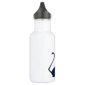Kräuselnkatze Edelstahlflasche (Links)