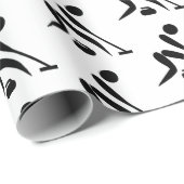 Kräuselnlockenwickler-Steinfelsen-Besen Geschenkpapier (Rolleneckpunkt)