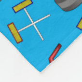 kräuselnmuster des Himmelblaus Fleecedecke (Ecke)