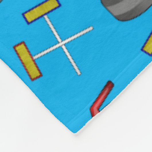 kräuselnmuster des Himmelblaus Fleecedecke (Ecke)