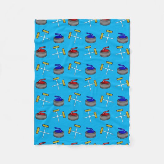 kräuselnmuster des Himmelblaus Fleecedecke (Vorderseite)