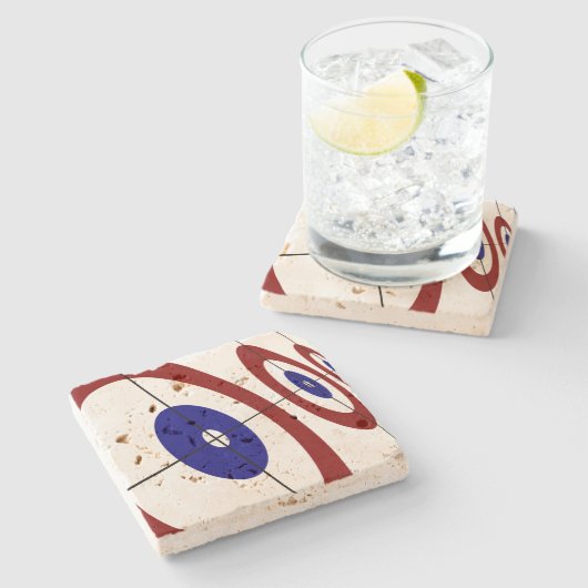 Kräuselnring-Stein-Untersetzer Steinuntersetzer (Seitenansicht)