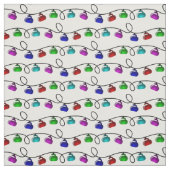 Kräuselnweihnachtslicht-Gewebe - Weiß Stoff (Muster)