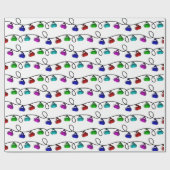 Kräuselnweihnachtslicht-Packpapier - Weiß Geschenkpapier (Flach)