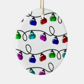 Kräuselnweihnachtslicht-Verzierung Keramik Ornament (Rechts)