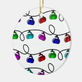 Kräuselnweihnachtslicht-Verzierung Keramik Ornament (Links)