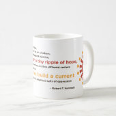 "Kräuselung der Hoffnung" Robert F. Kennedy Mug Kaffeetasse (VorderseiteRechts)