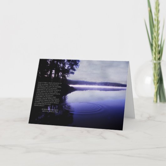 Kräuselung der Hoffnung - Zitat-Karte Bobbys Karte (Vorderseite)