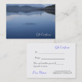 Kräuselung im ruhigen blauen Wasser - Rabattkarte (Vorne/Hinten)