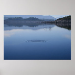 Kräuselung im ruhigen Wasser - Plakat