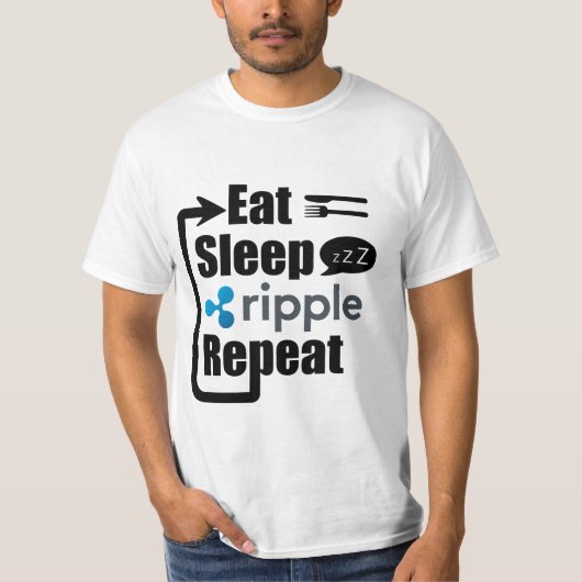 Kräuselung XRP essen Schlaf-T - Shirt (Vorderseite)