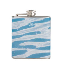 Kräuselungen auf der See-Sommer-Flasche Flachmann