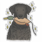Kraushauben Retriever Auto Aufkleber (Vorderseite)