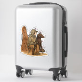 Kraushauben Retriever Auto Aufkleber (Koffer)