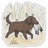 Kraushauben Retriever Auto Aufkleber (Vorderseite)