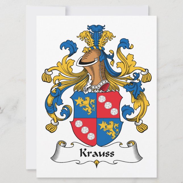 Krauss Familienwappen (Vorderseite)