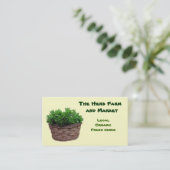 Kraut-Bauernhof-Markt Visitenkarte (Stehend Vorderseite)