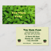 Kraut-Bauernhof Visitenkarte (Vorne/Hinten)