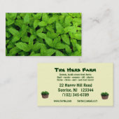 Kraut-Bauernhof Visitenkarte (Vorne/Hinten)