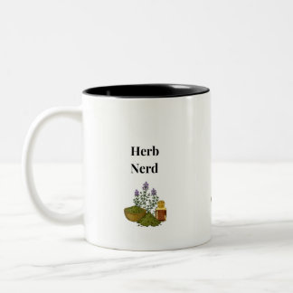 Kraut-Nerd Zweifarbige Tasse