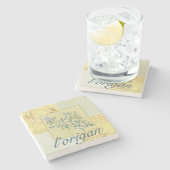 Kraut-Oregano-Stein-Untersetzer Steinuntersetzer (Seitenansicht)